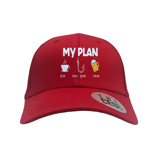 My Fishing Plan Embroidered Trucker Hat