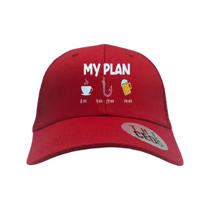 My Fishing Plan Embroidered Trucker Hat