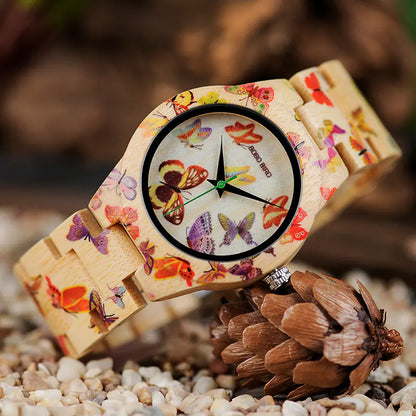 Casual Wood Watch - Quartz All-Wood Women's Watch