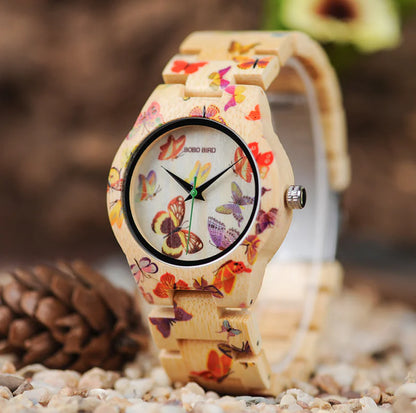 Casual Wood Watch - Quartz All-Wood Women's Watch